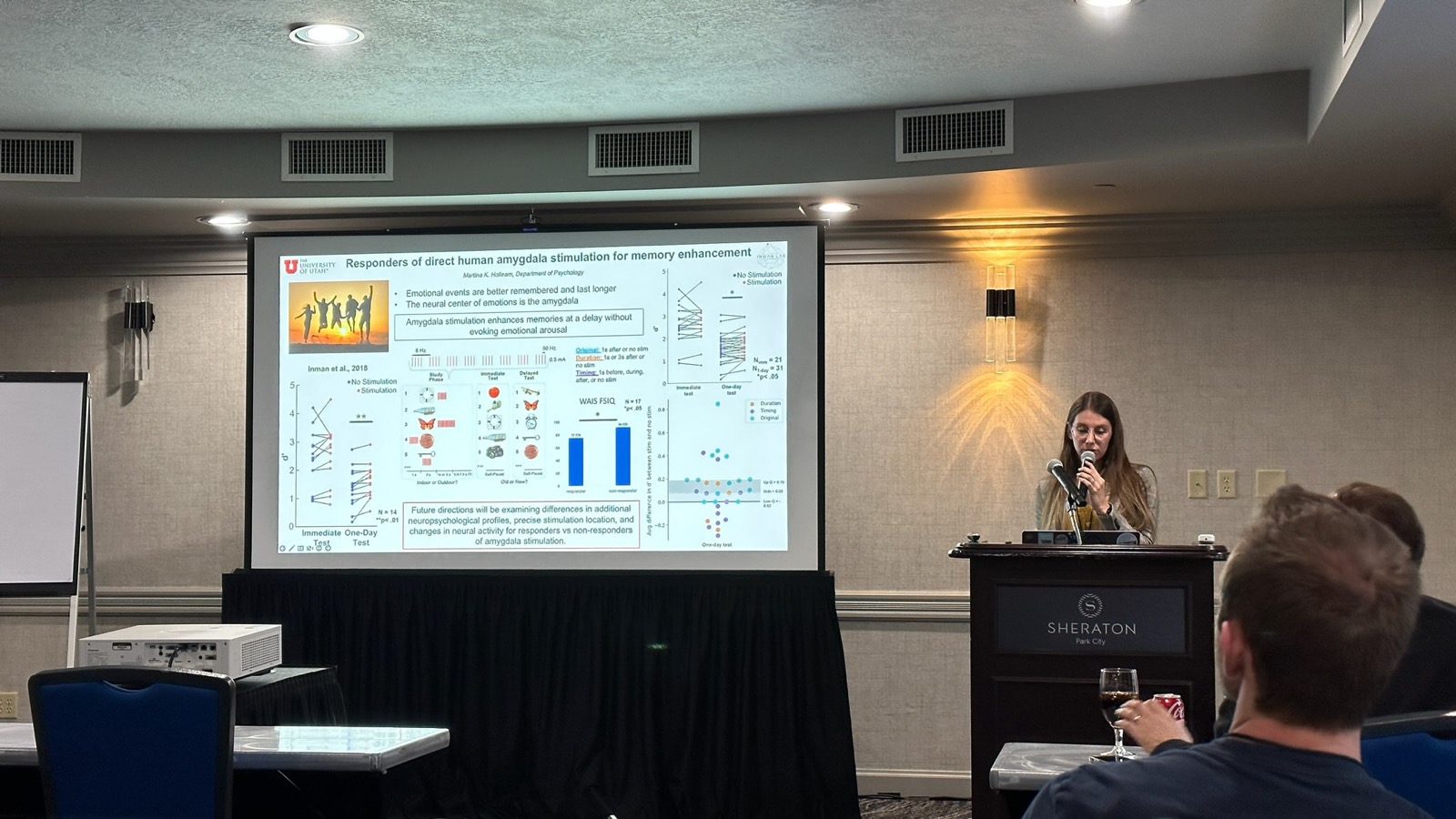 Martina Hollearn at the Winter Conference on Learning and Memory in Park City, 2023